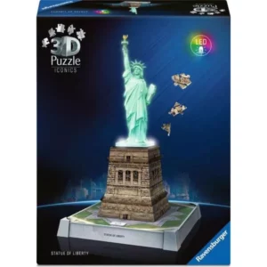 Ravensburger Iconics: Statue of Liberty with light Jigsaw Puzzle 108 piece