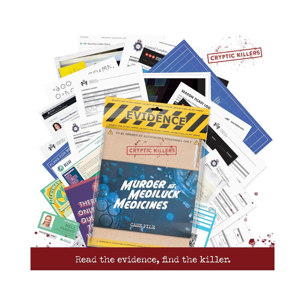 Cryptic Killers – Murder At Mediluck Medicines