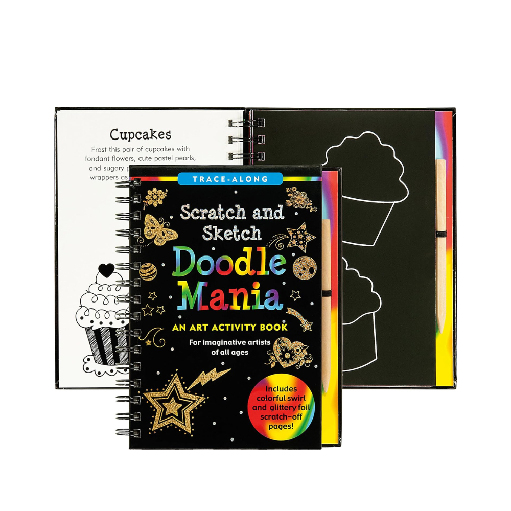 SCRATCH & SKETCH DOODLE MANIA (Art, Activity Kit)