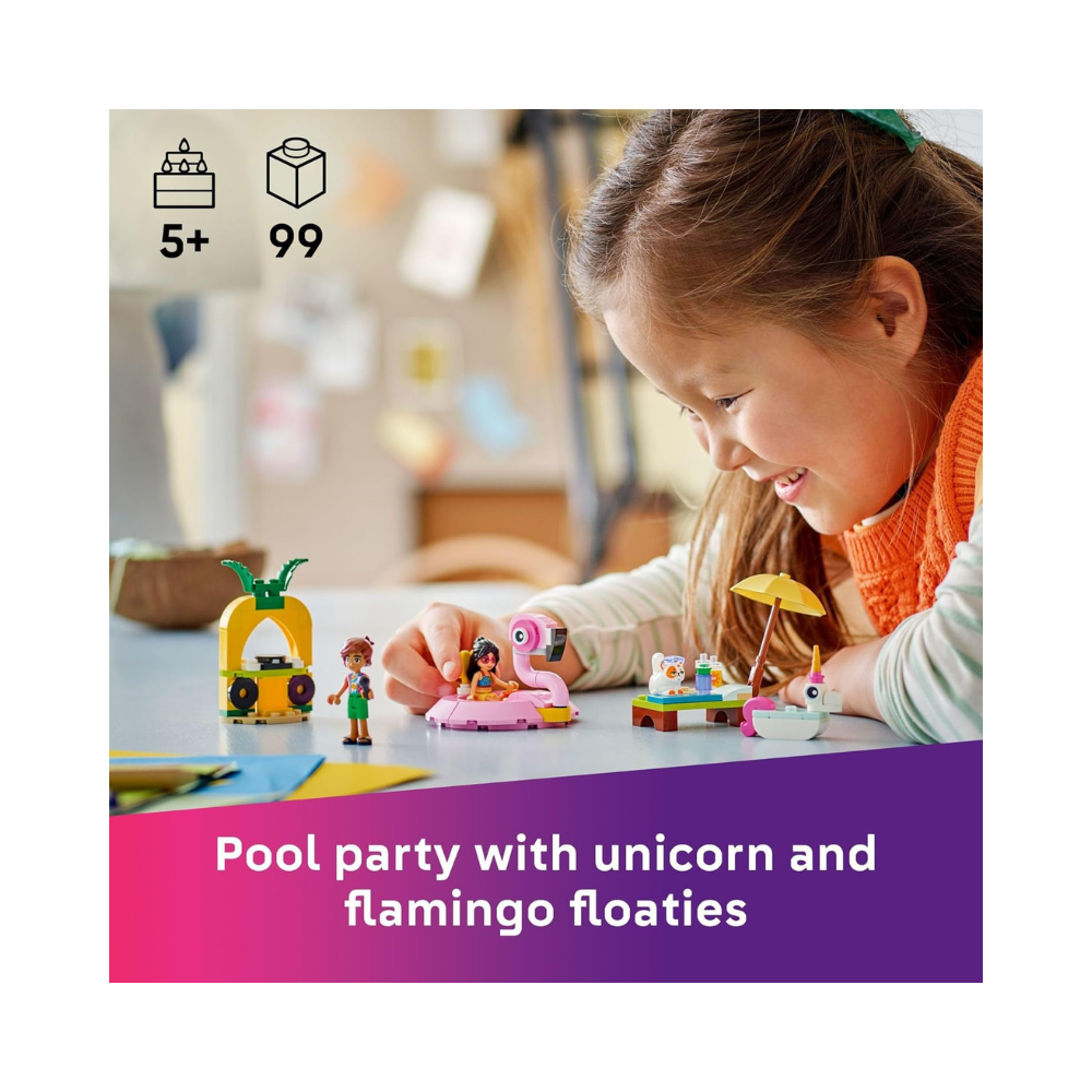 LEGO Friends Unicorn & Flamingo Pool Party 99 Piece