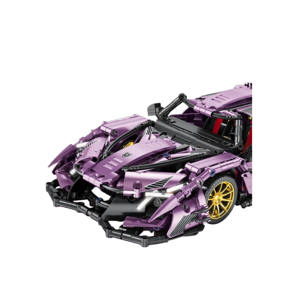 Apollo Hypercar Building Block Set – 1220 Pieces Super Car Model Kit