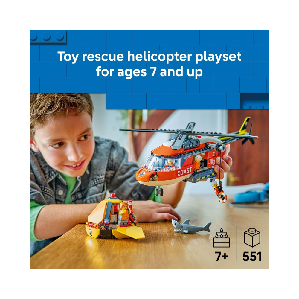 LEGO City Coast Guard Helicopter 551 Piece
