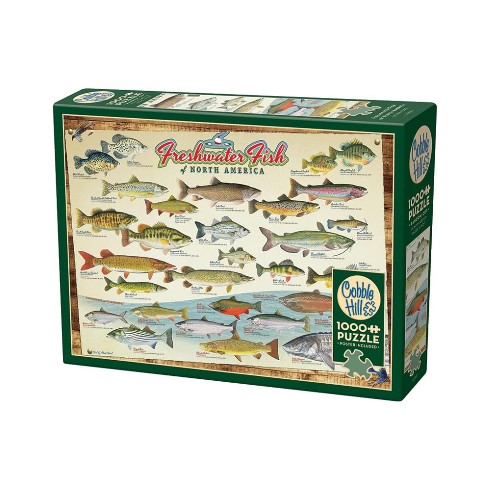 Cobble Hill Freshwater Fish of North America – 1000 Piece Puzzle