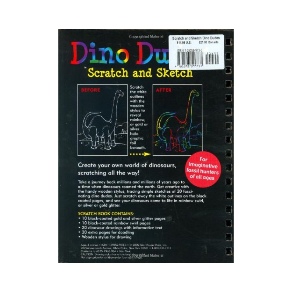 Scratch & Sketch Dino Dudes