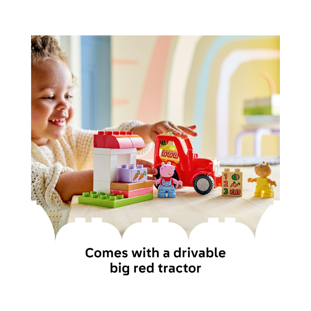 LEGO DUPLO Peppa Pig Tractor and Market 18 Piece