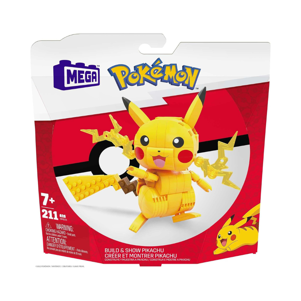 MEGA Pokémon Building Toys Set Build & Show Pikachu
