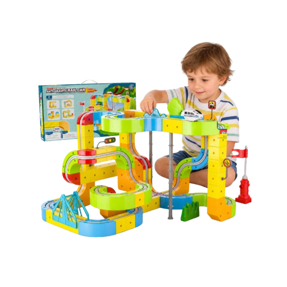 Anti Gravity Rail Car 122-Piece Track Building Set