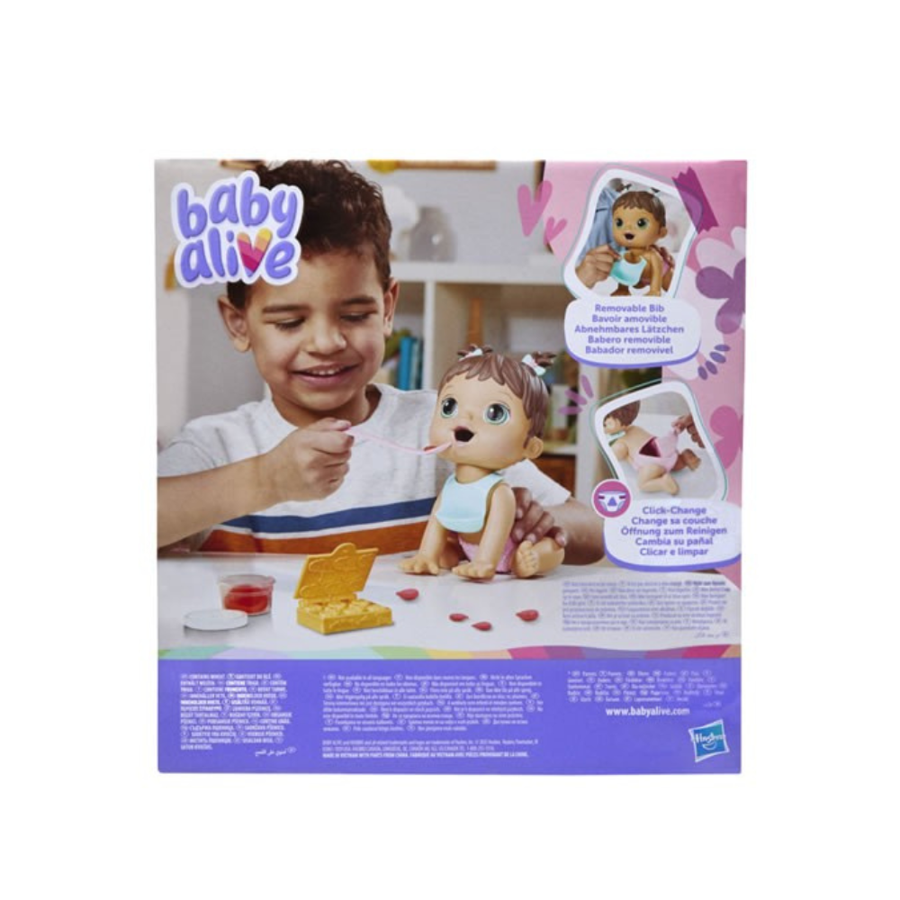 Baby Alive Lil Snacks Doll – Brown Hair