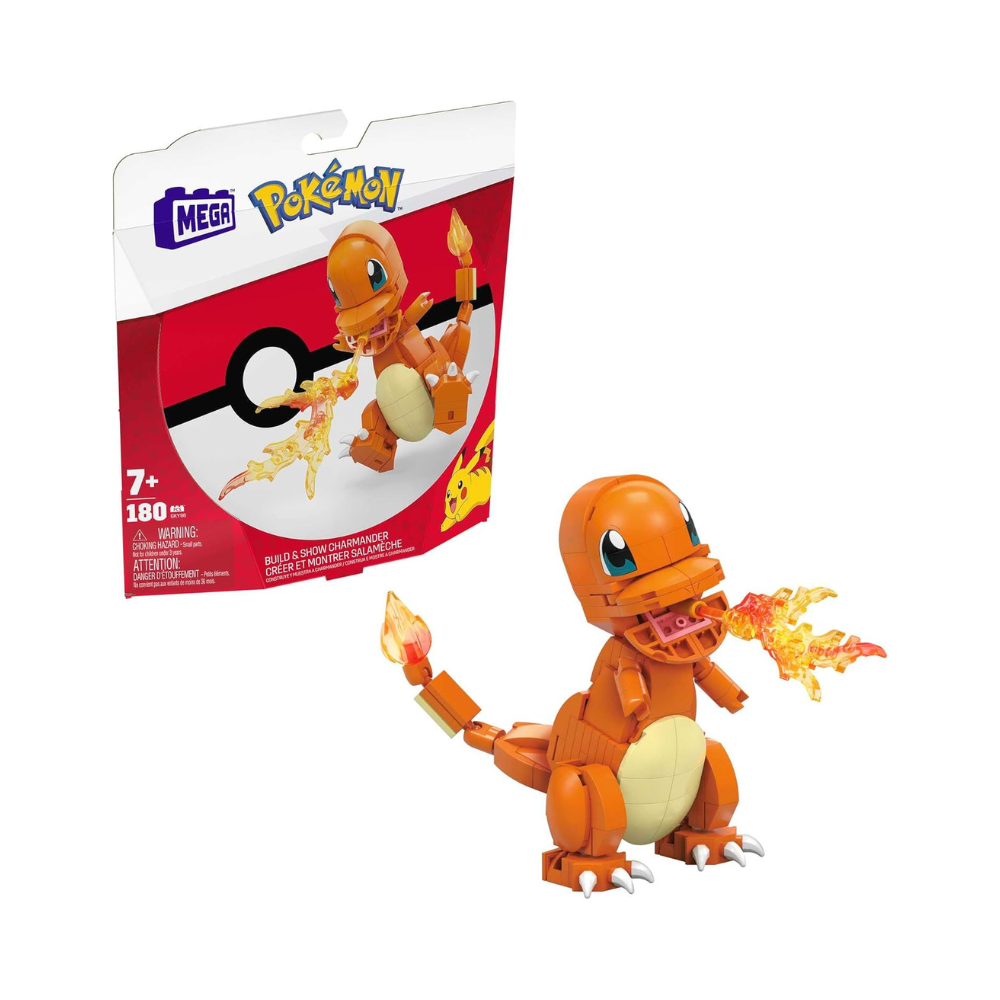 MEGA Pokémon Building Toys Set, Build & Show Charmander 180 Piece