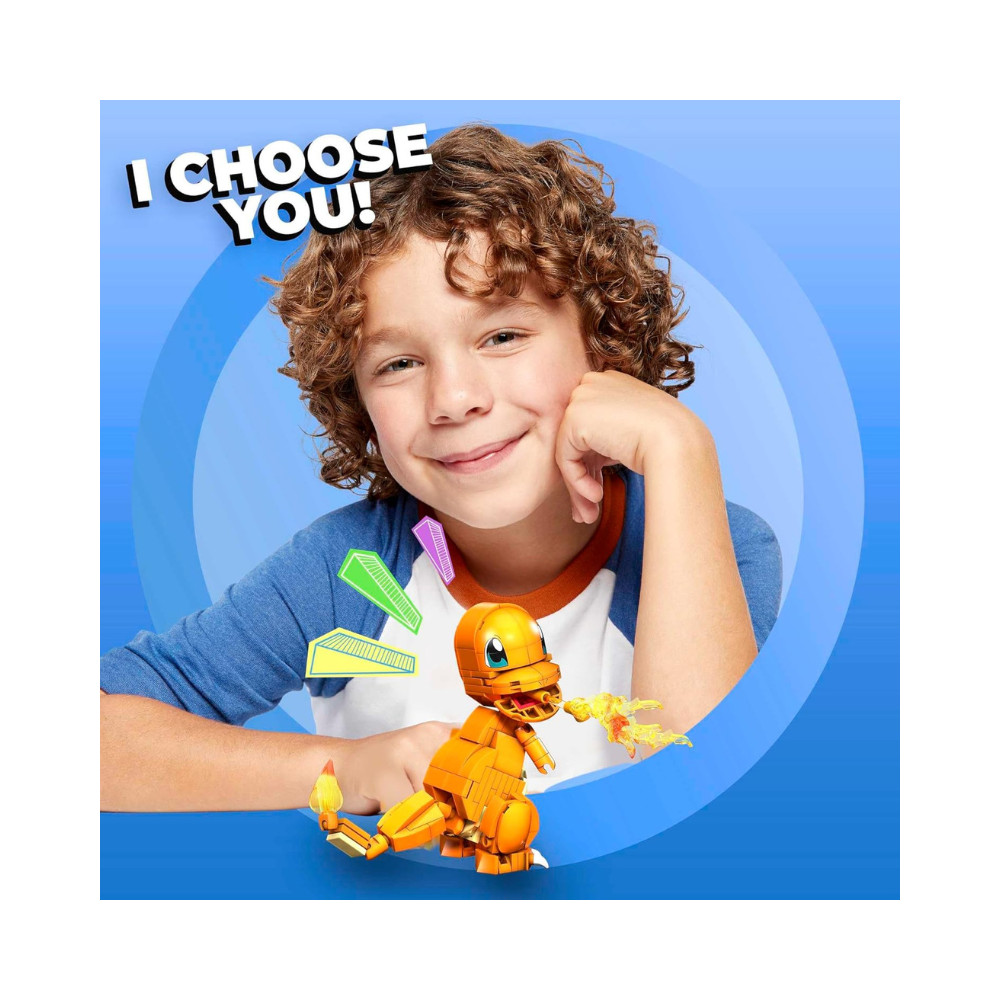 MEGA Pokémon Building Toys Set, Build & Show Charmander 180 Piece