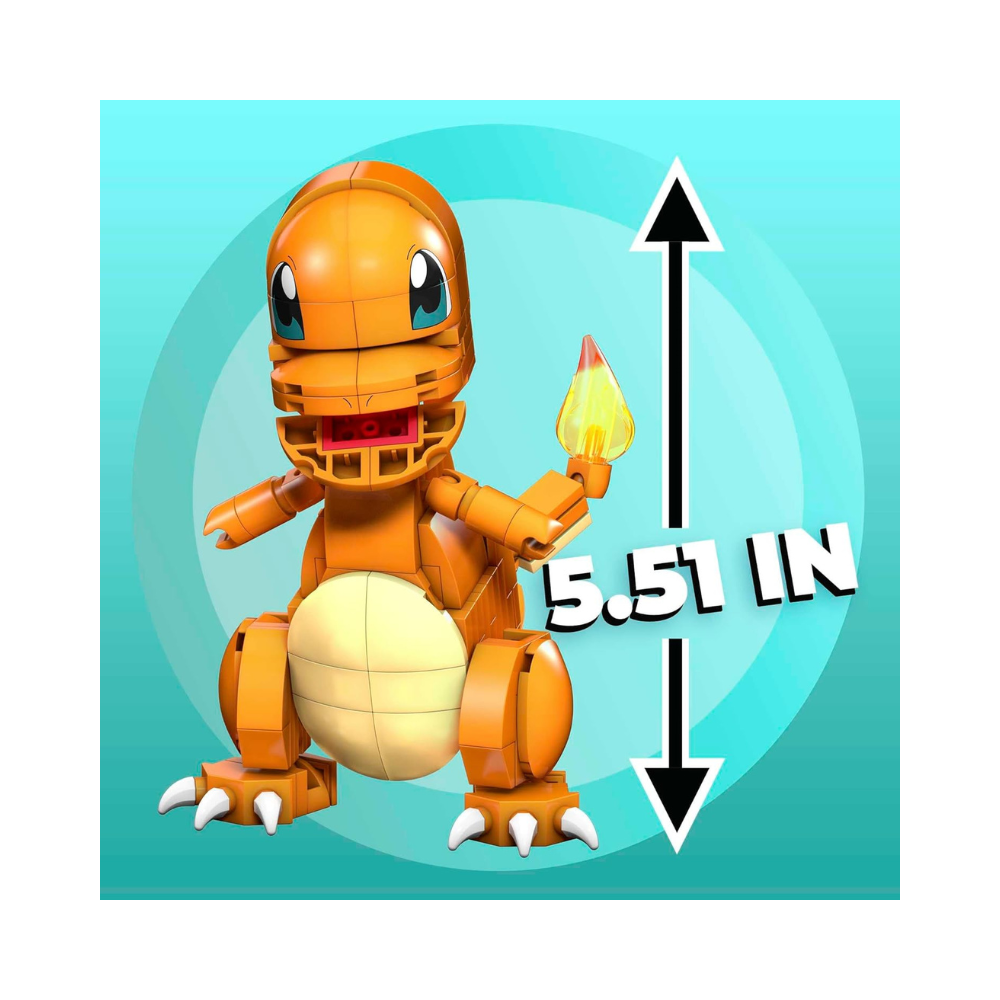 MEGA Pokémon Building Toys Set, Build & Show Charmander 180 Piece