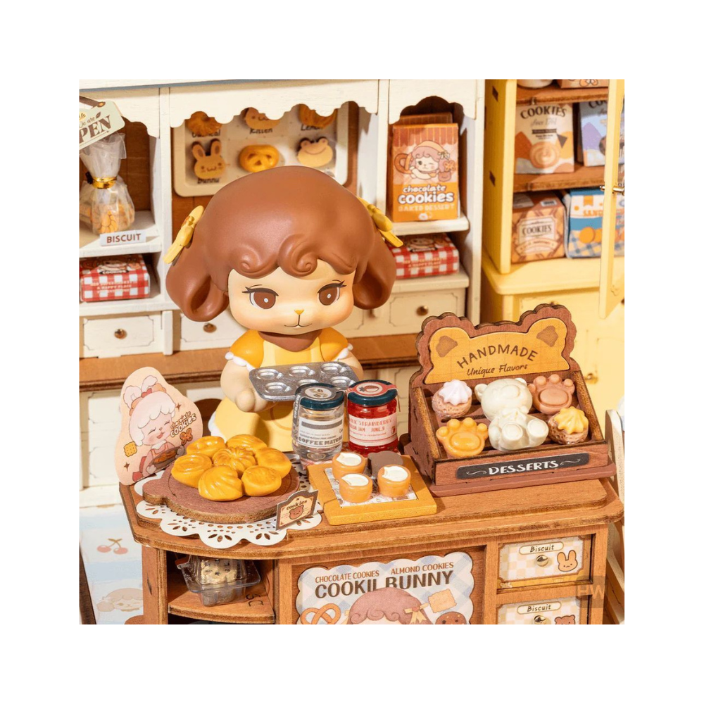 Robotime Rolife 3D Wooden Puzzle – Cookii Bunny’s Cookie Shop