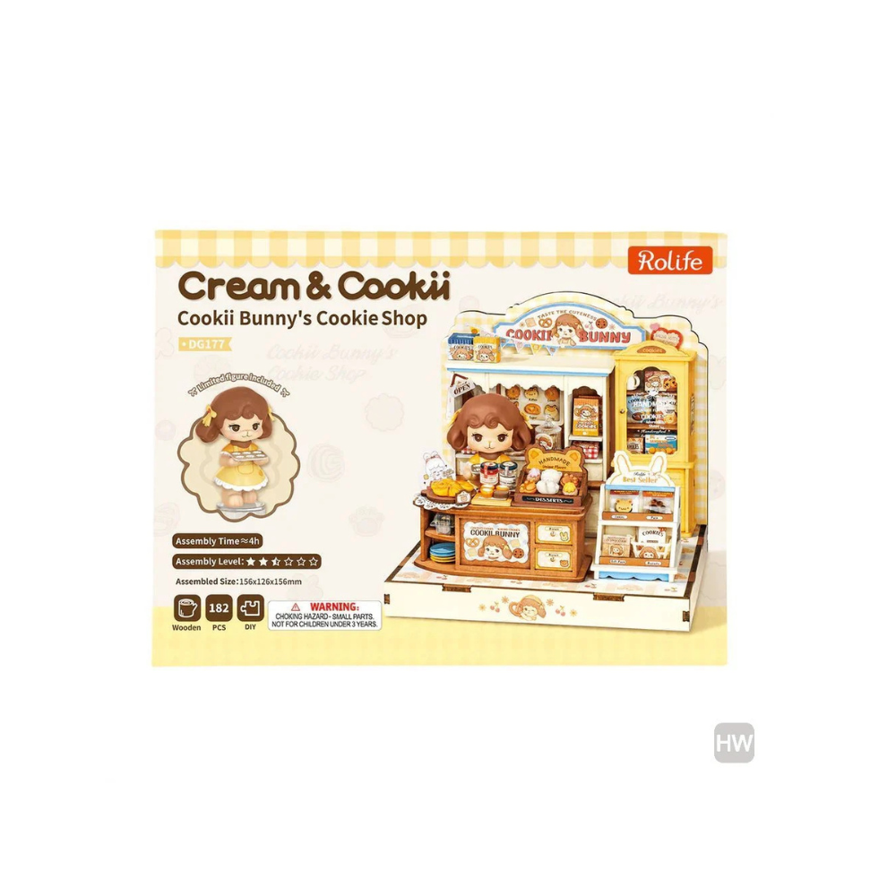 Robotime Rolife 3D Wooden Puzzle – Cookii Bunny’s Cookie Shop