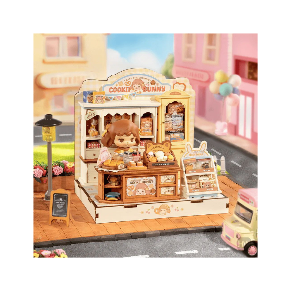 Robotime Rolife 3D Wooden Puzzle – Cookii Bunny’s Cookie Shop
