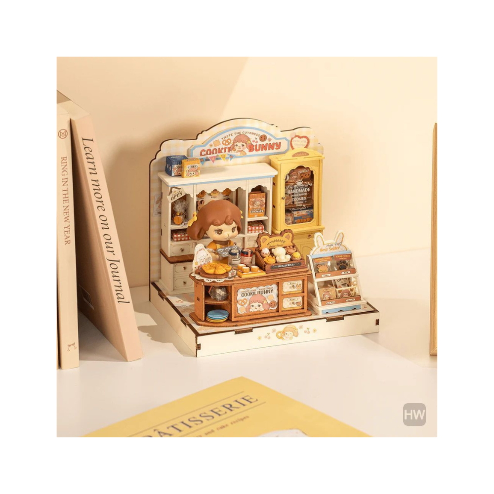 Robotime Rolife 3D Wooden Puzzle – Cookii Bunny’s Cookie Shop