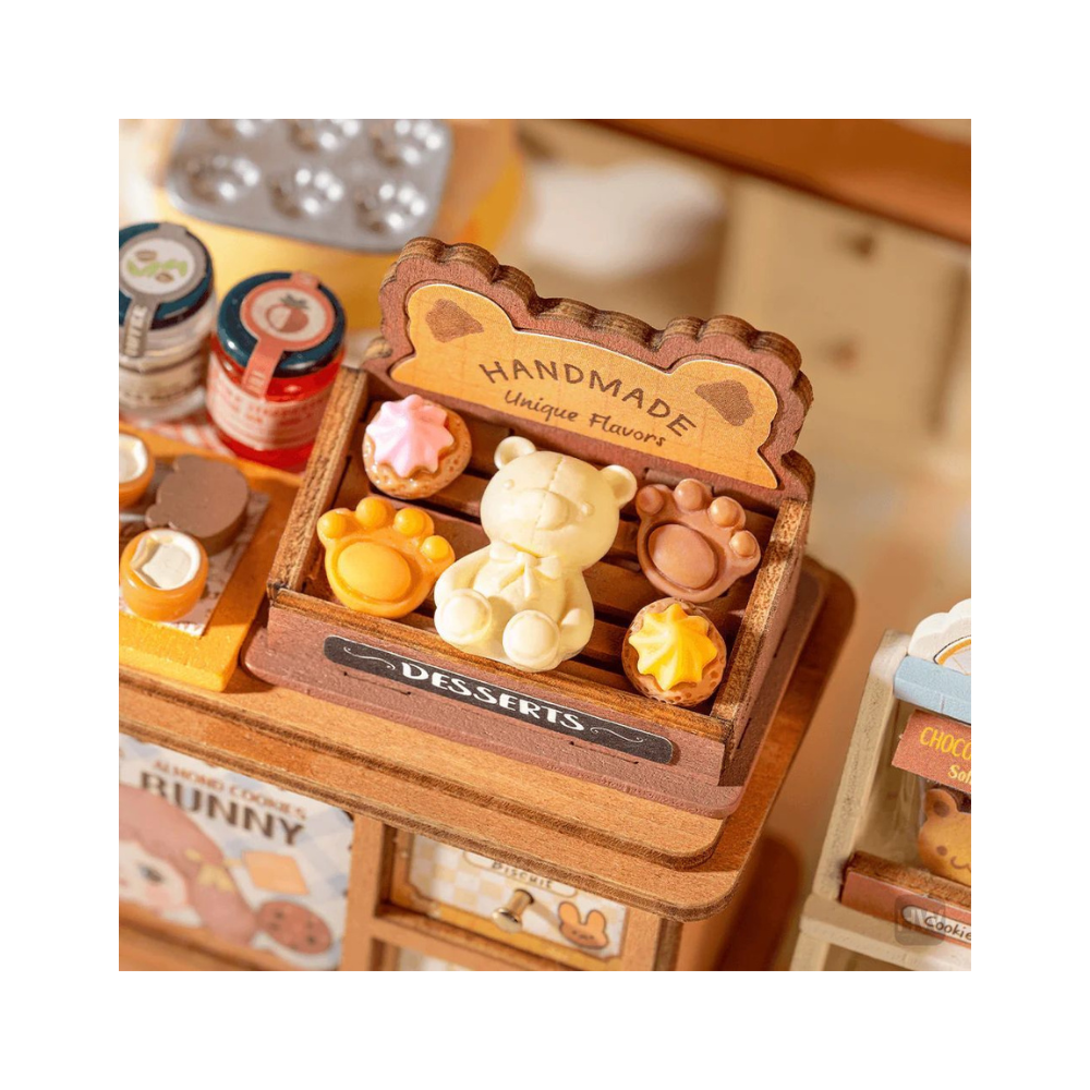 Robotime Rolife 3D Wooden Puzzle – Cookii Bunny’s Cookie Shop