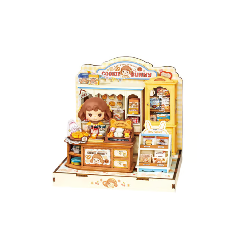 Robotime Rolife 3D Wooden Puzzle – Cookii Bunny’s Cookie Shop