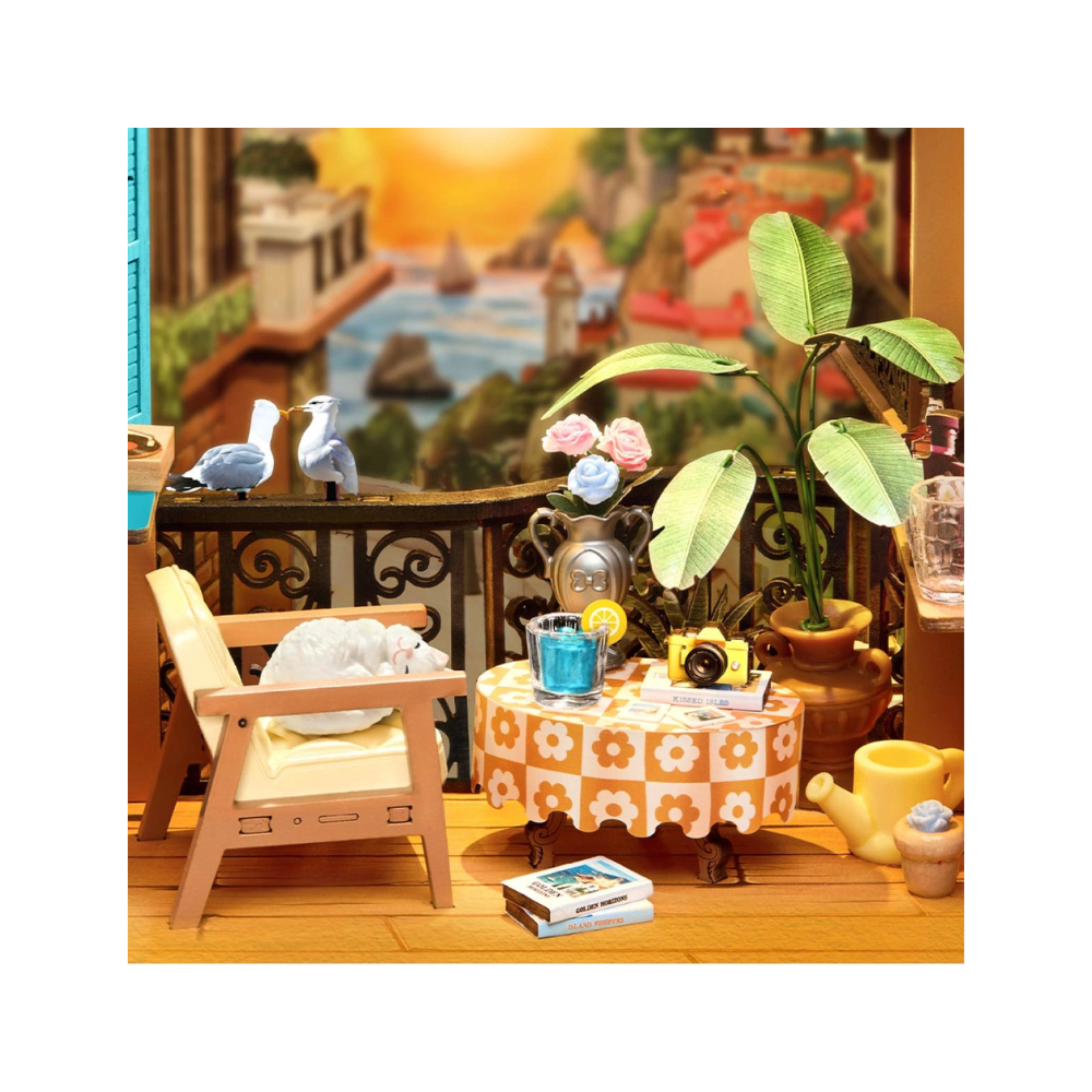 Robotime Rolife DIY Book Nook Kit – Sunset Isle