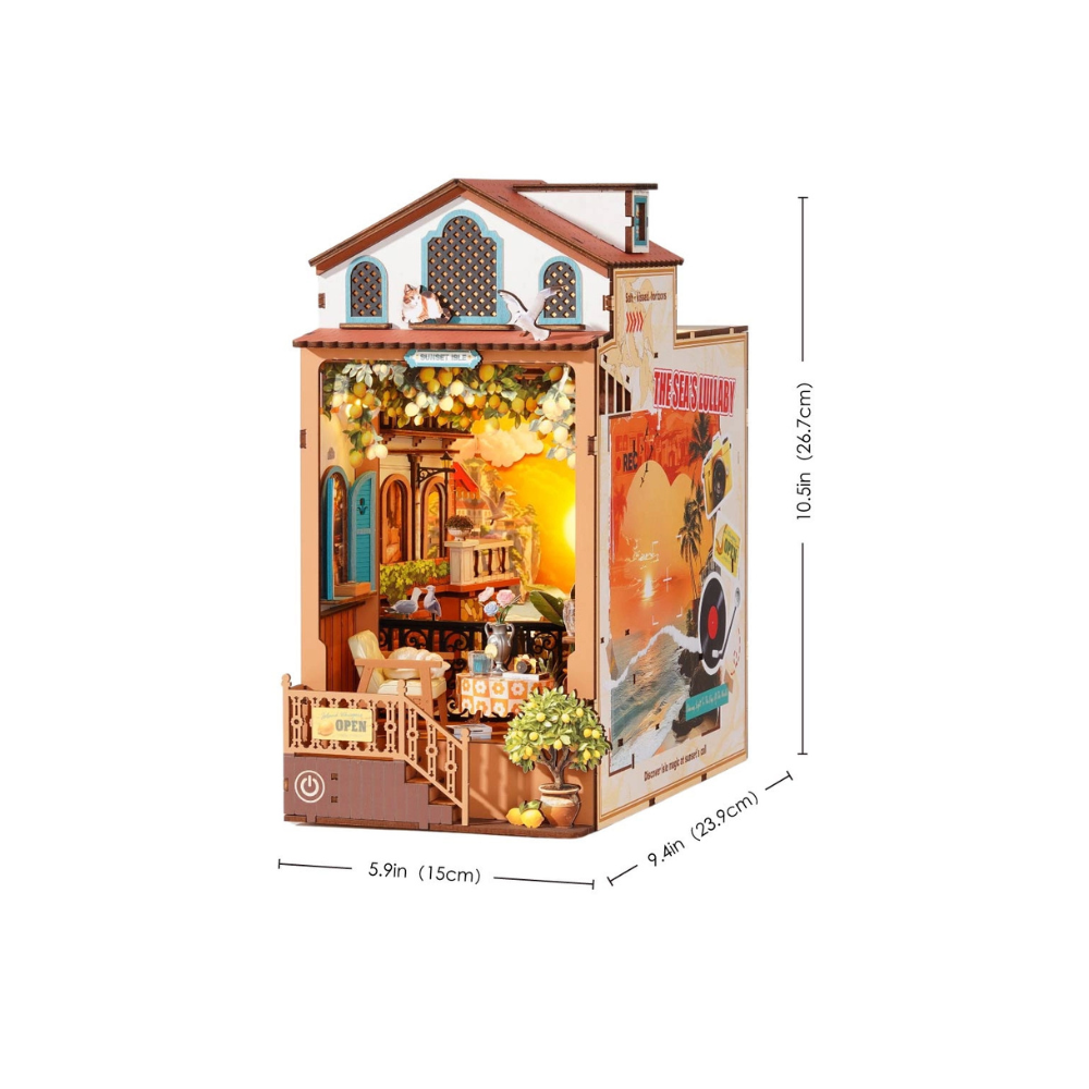Robotime Rolife DIY Book Nook Kit – Sunset Isle