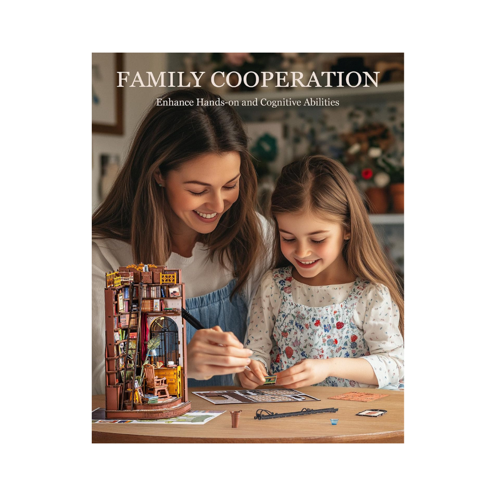 Robotime Rolife DIY Book Nook Kit – Silent Corner Study