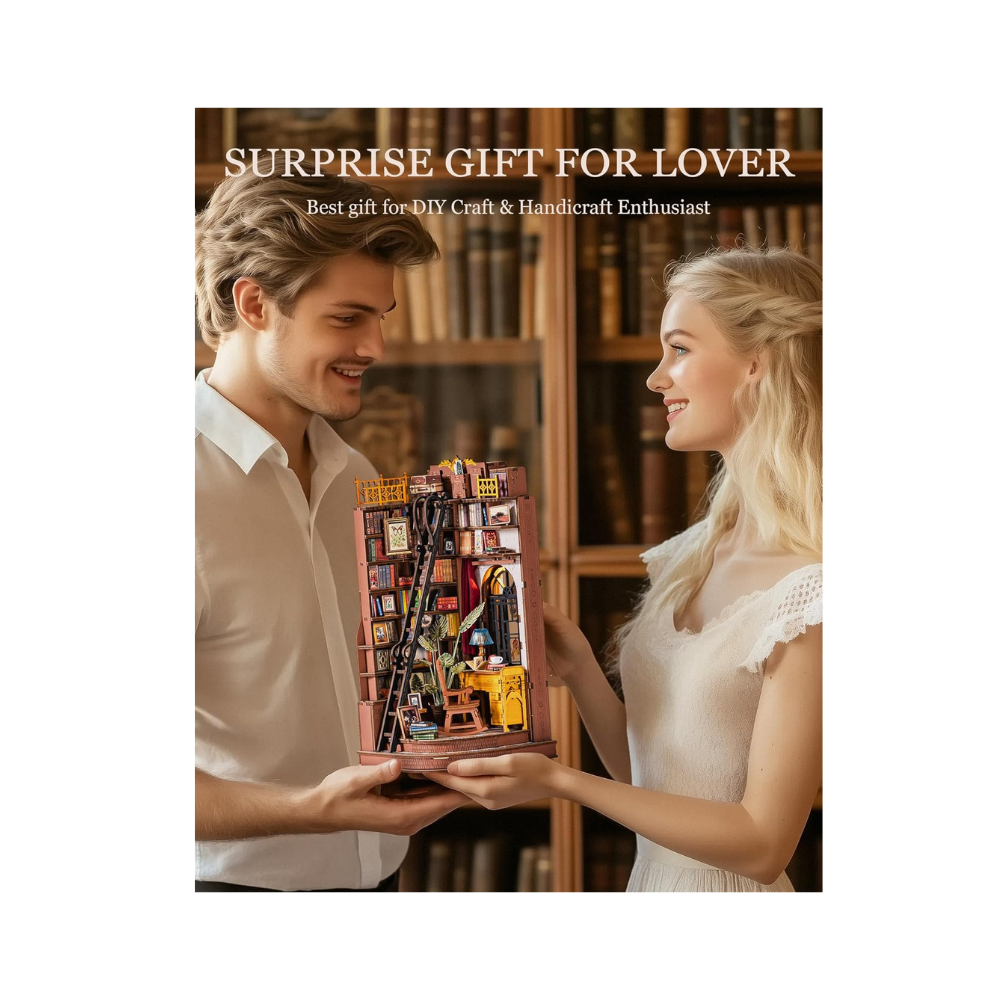 Robotime Rolife DIY Book Nook Kit – Silent Corner Study