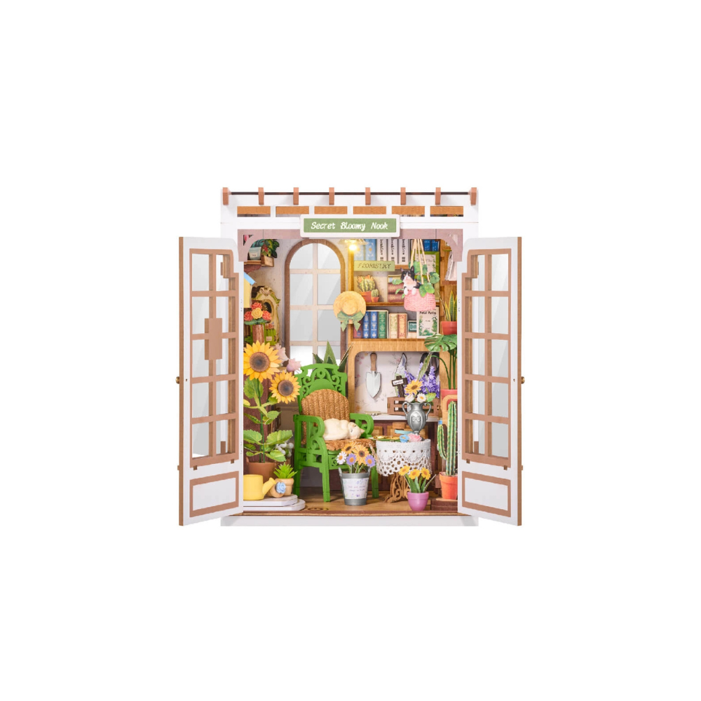 Robotime Rolife DIY Book Nook Kit – Secret Bloomy Nook