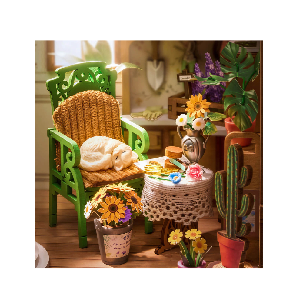 Robotime Rolife DIY Book Nook Kit – Secret Bloomy Nook