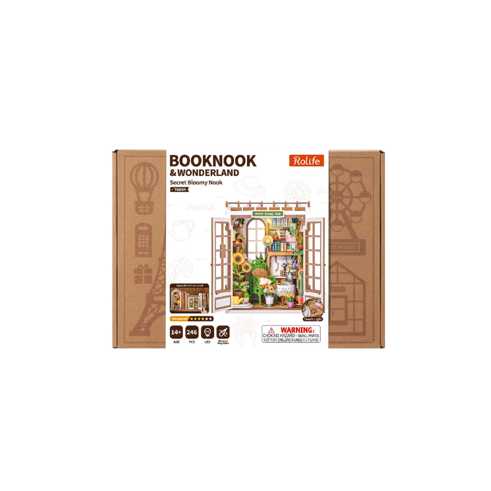 Robotime Rolife DIY Book Nook Kit – Secret Bloomy Nook