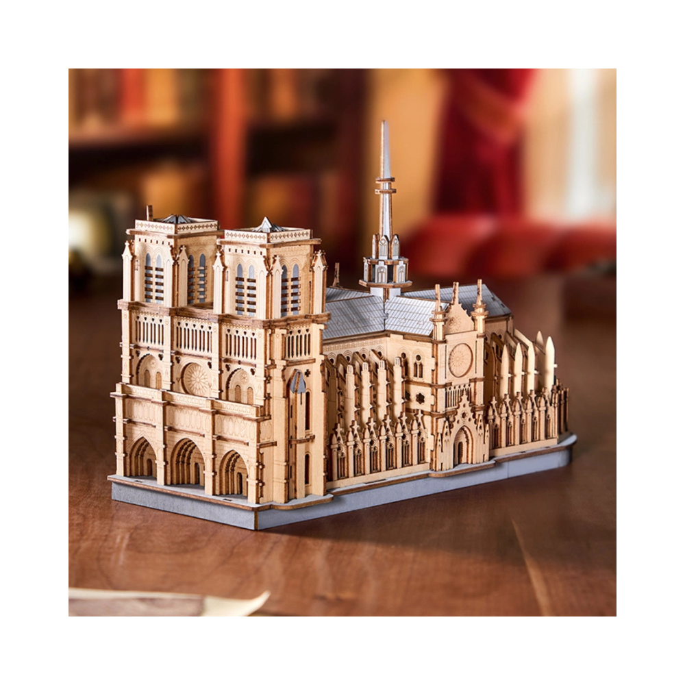 Robotime Rolife Rowood 3D Wooden Puzzle – Paris Cathedral