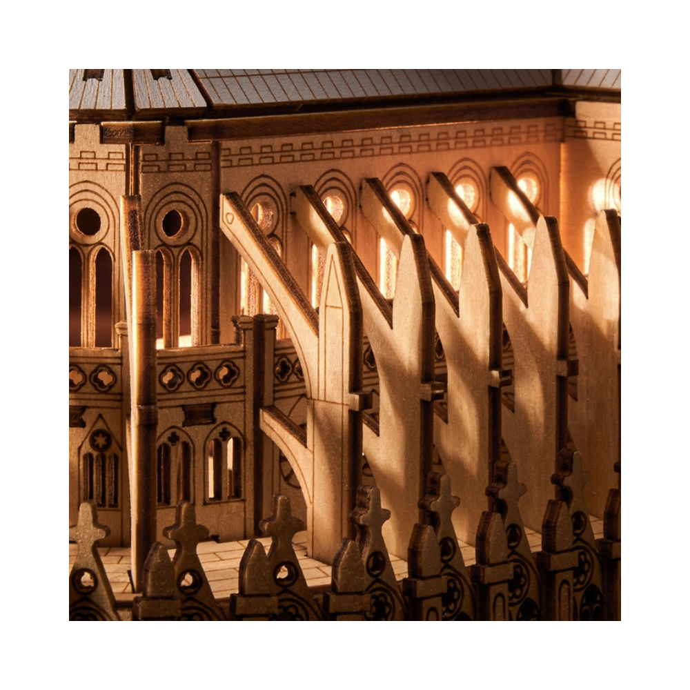 Robotime Rolife Rowood 3D Wooden Puzzle – Paris Cathedral
