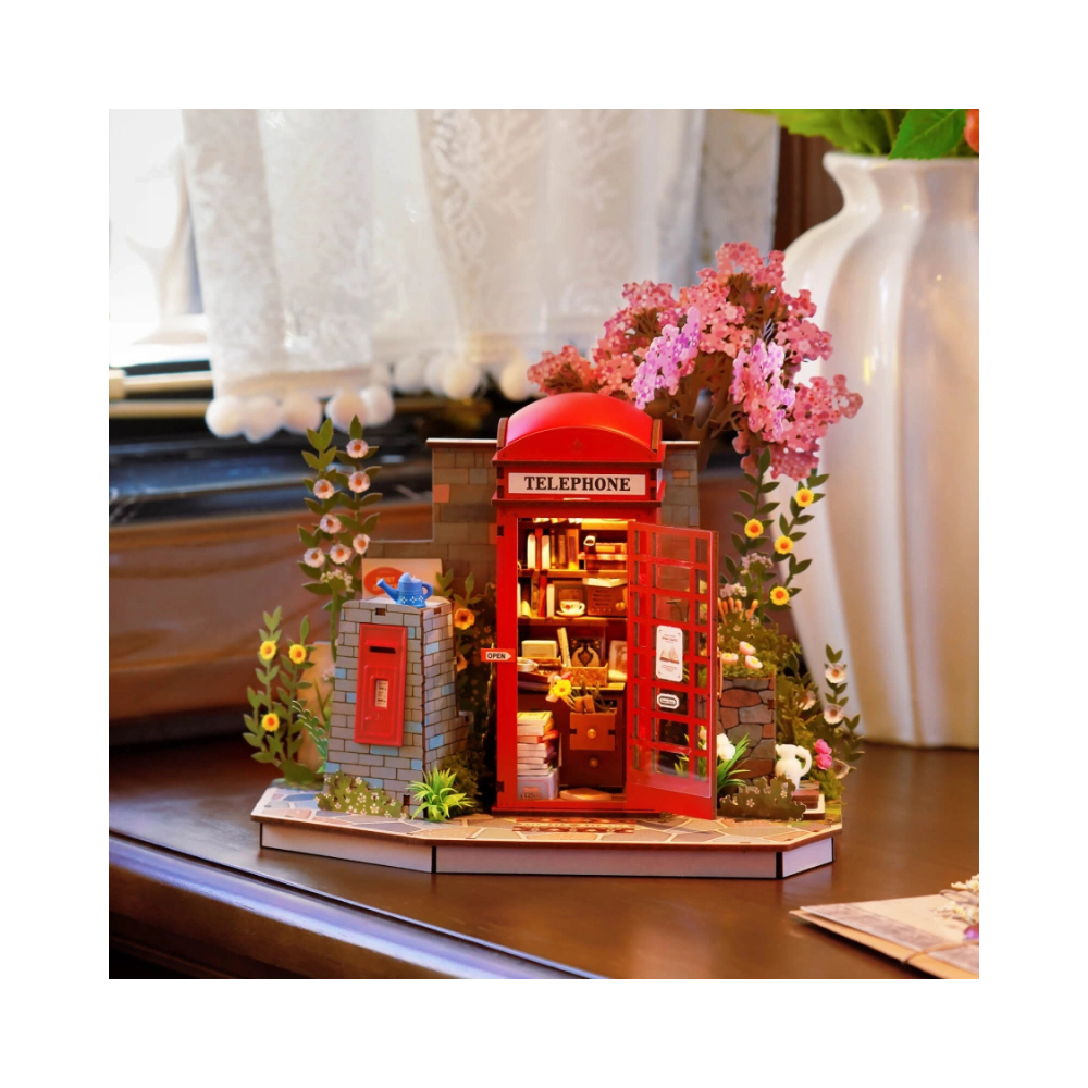 Robotime Rolife 3D Wooden Puzzle – Blossom Book Booth