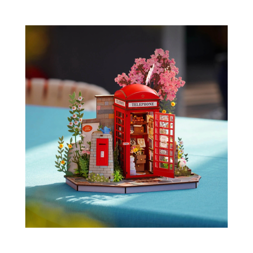 Robotime Rolife 3D Wooden Puzzle – Blossom Book Booth