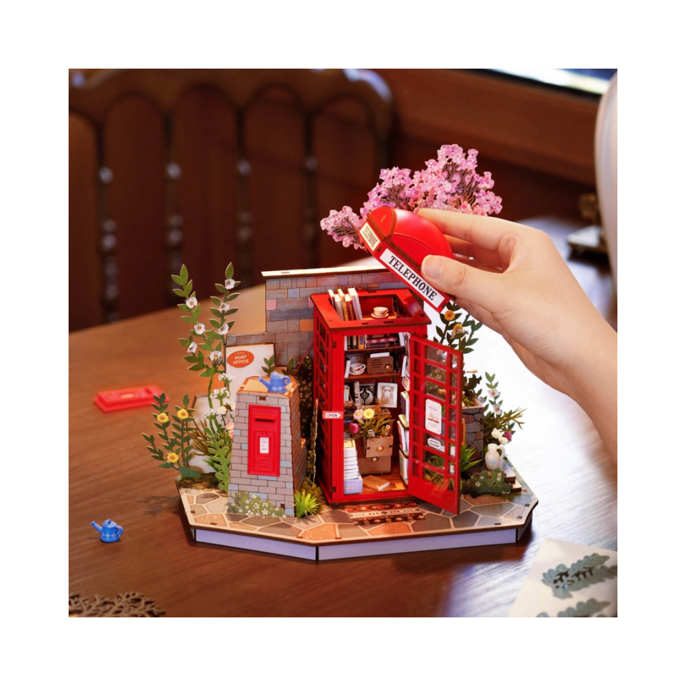 Robotime Rolife 3D Wooden Puzzle – Blossom Book Booth