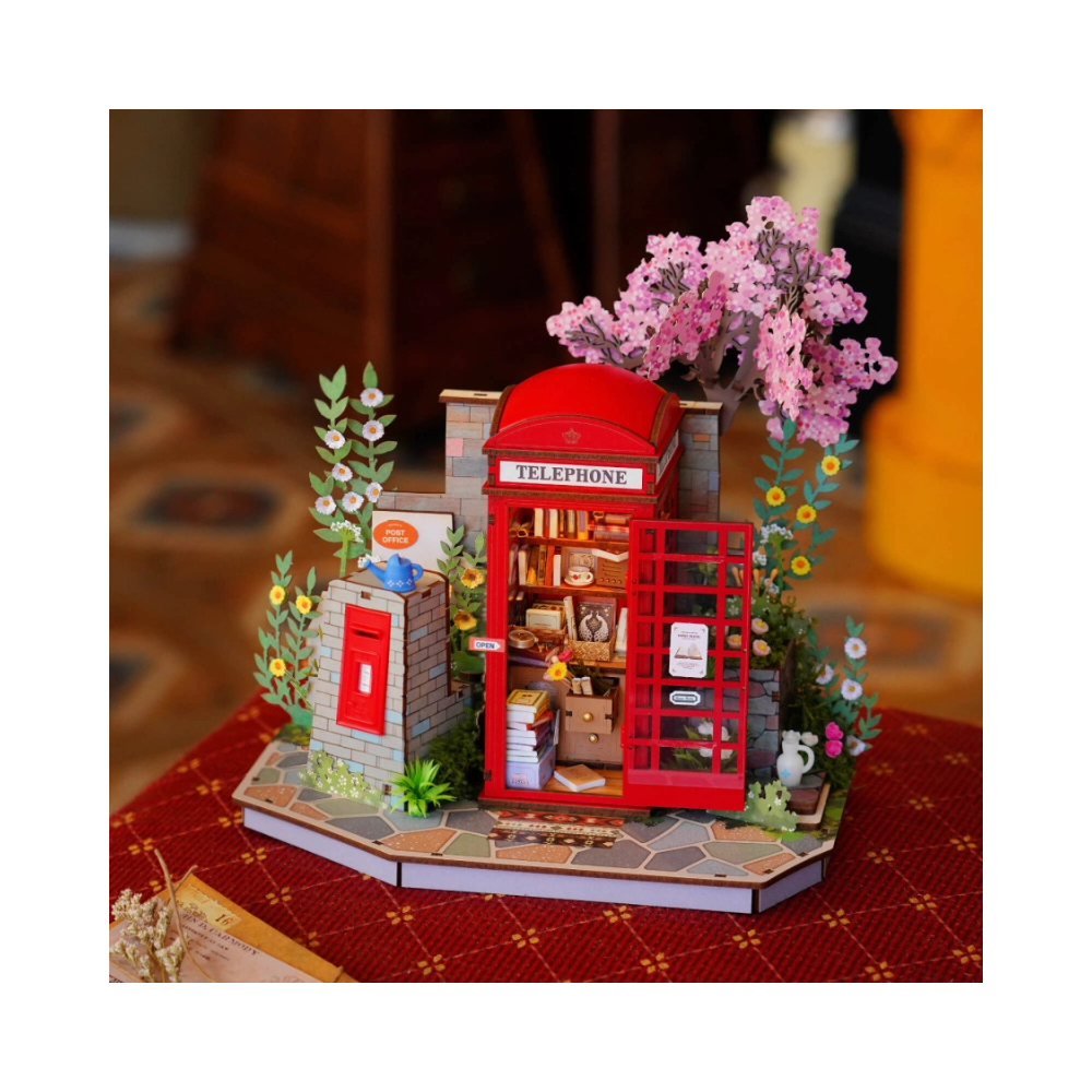 Robotime Rolife 3D Wooden Puzzle – Blossom Book Booth