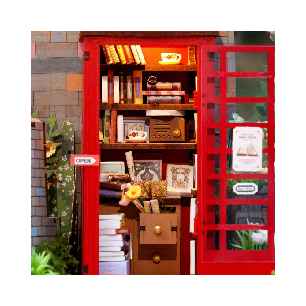 Robotime Rolife 3D Wooden Puzzle – Blossom Book Booth