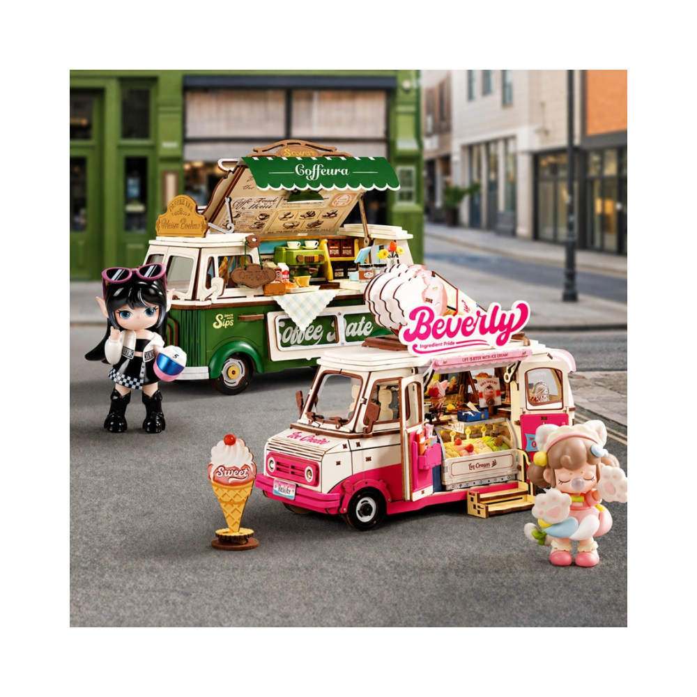 Robotime Rolife 3D Wooden Puzzle – Leo’s Coffee Truck