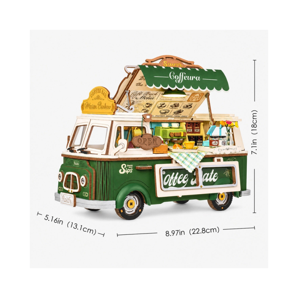 Robotime Rolife 3D Wooden Puzzle – Leo’s Coffee Truck