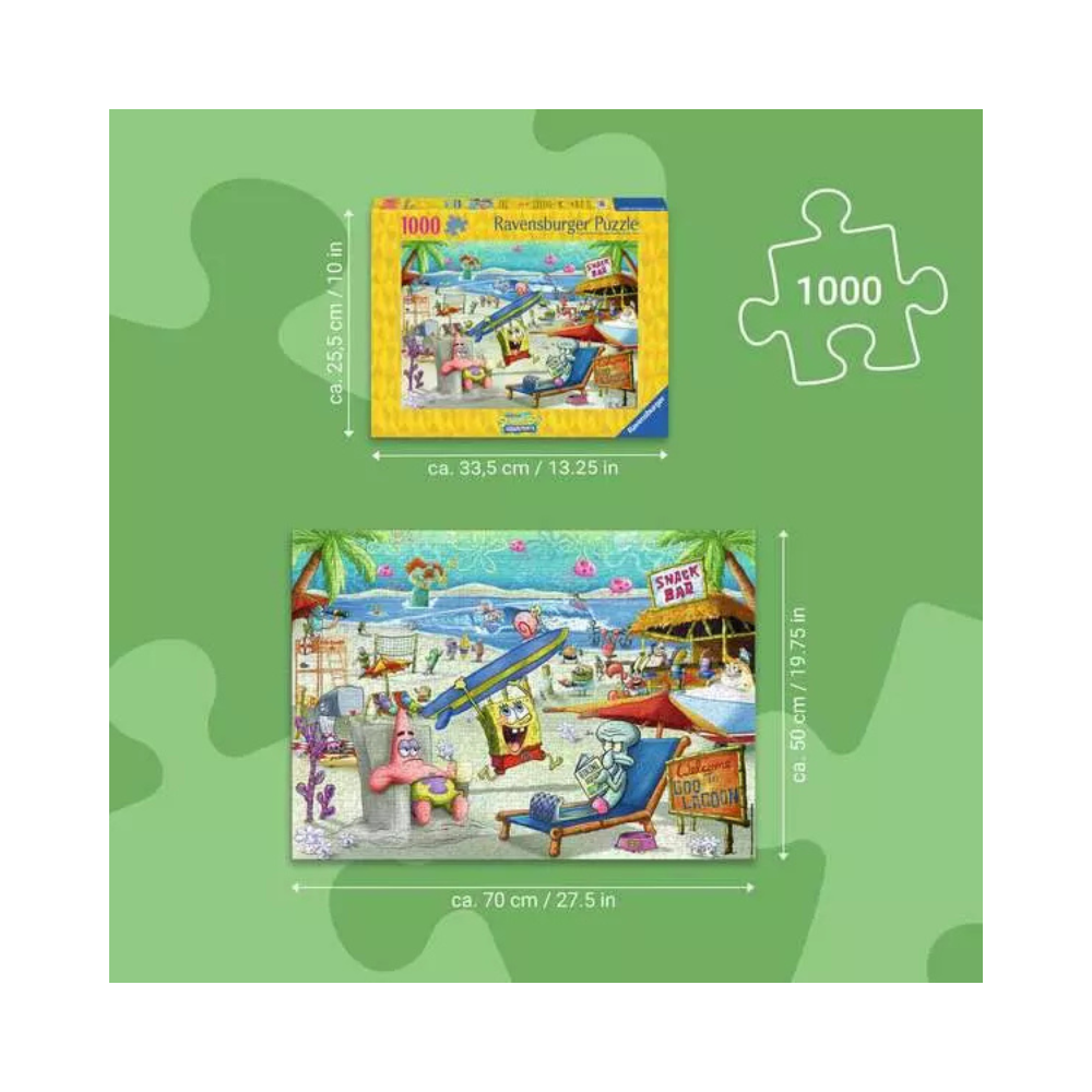 Ravensburger SpongeBob SquarePants – Beach Fun at the Goo Lagoon Jigsaw Puzzle 1000 Piece