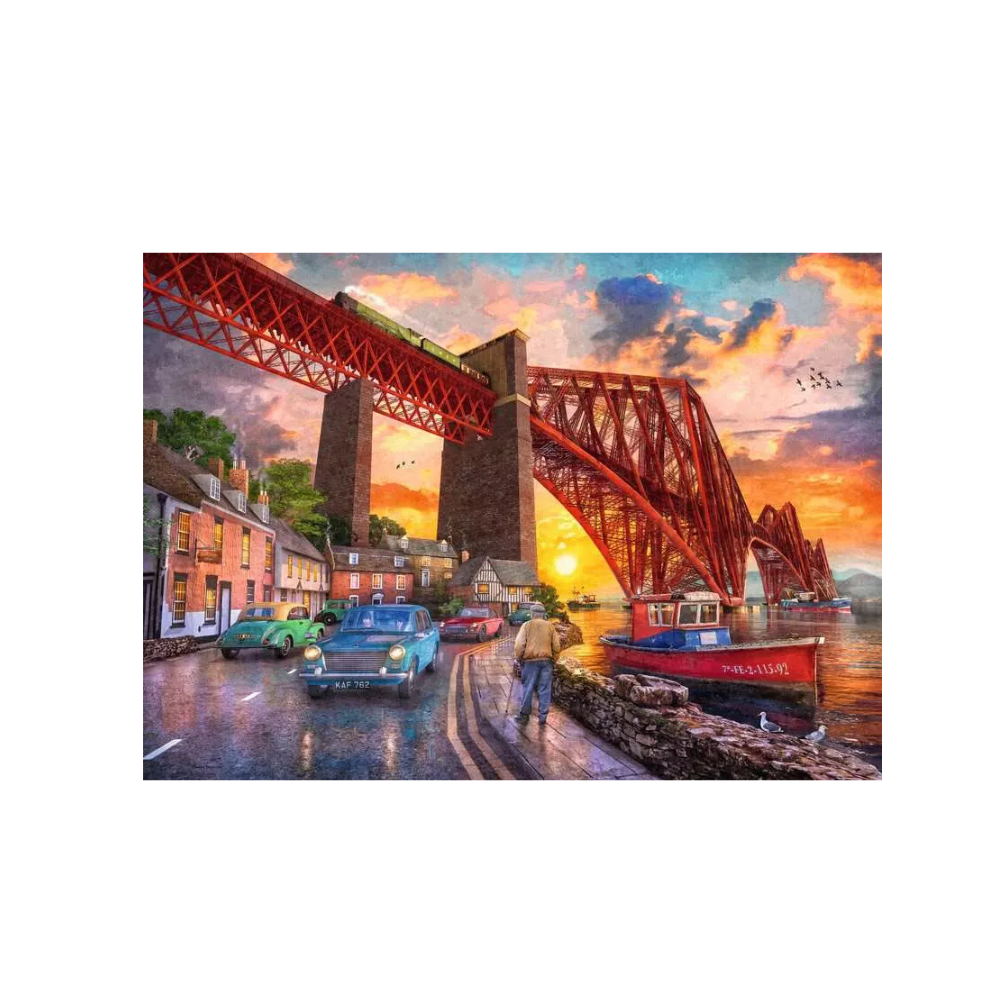 Ravensburger FORTH BRIDGE AT SUNSET – 1000 Piece Jigsaw Puzzle