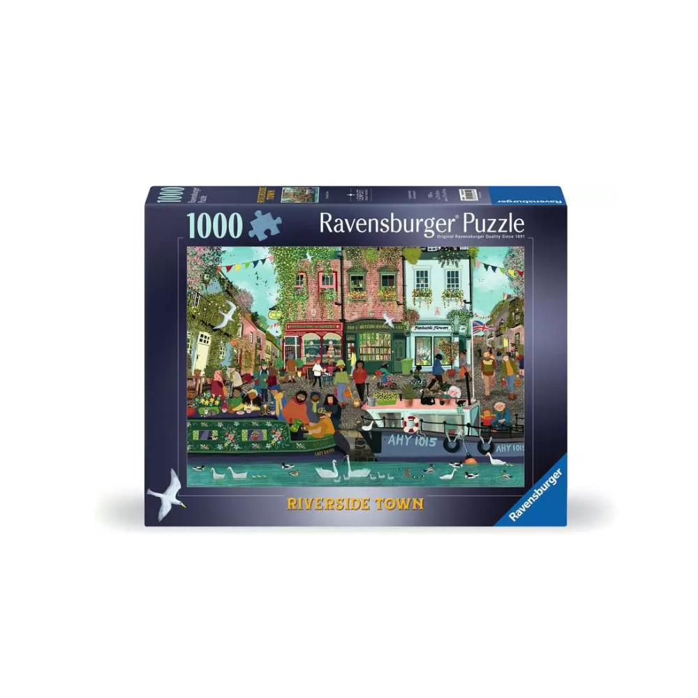 Ravensburger RIVERSIDE TOWN 1000 piece – Jigsaw Puzzle