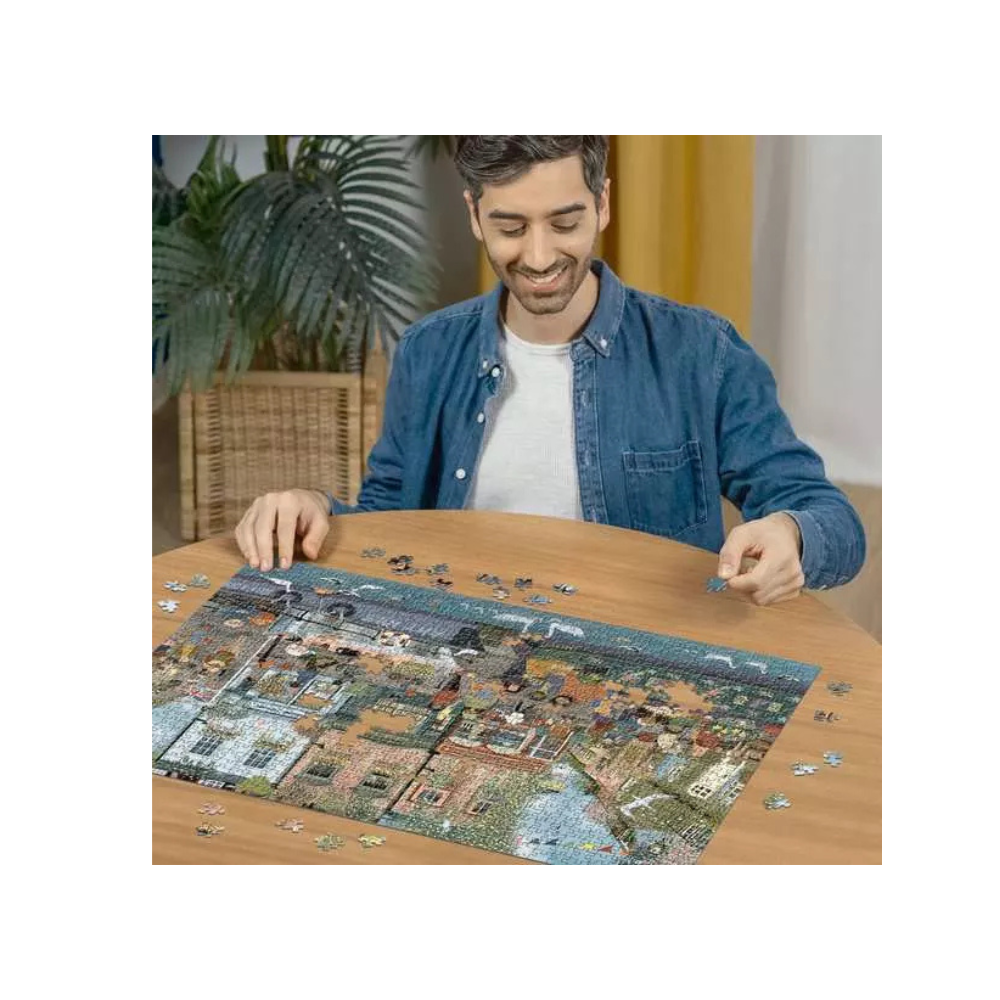 Ravensburger RIVERSIDE TOWN 1000 piece – Jigsaw Puzzle