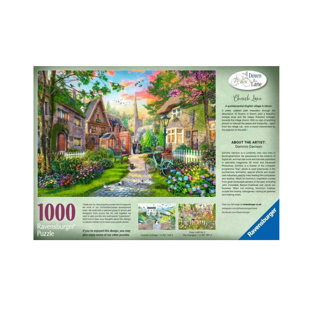 Ravensburger CHURCH LANE 1000 piece – Jigsaw Puzzle
