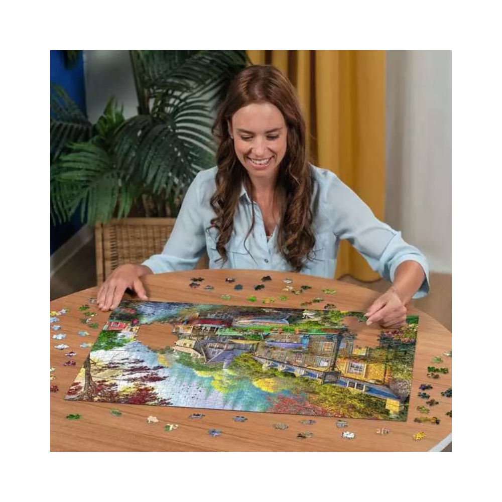 Ravensburger Down the Lane No.6 Canal side Lane Jigsaw Puzzle 1000 piece