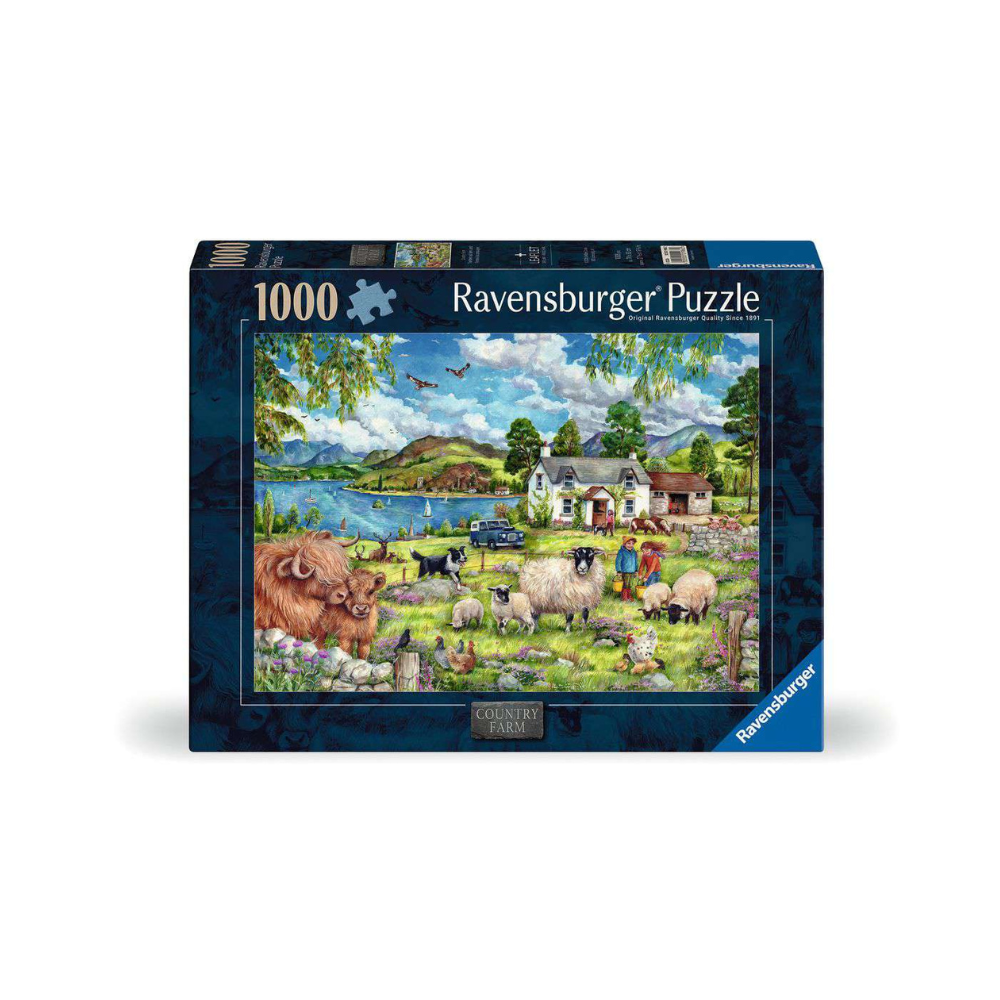 Ravensburger Puzzle Country Farm Jigsaw Puzzle 1000 Piece