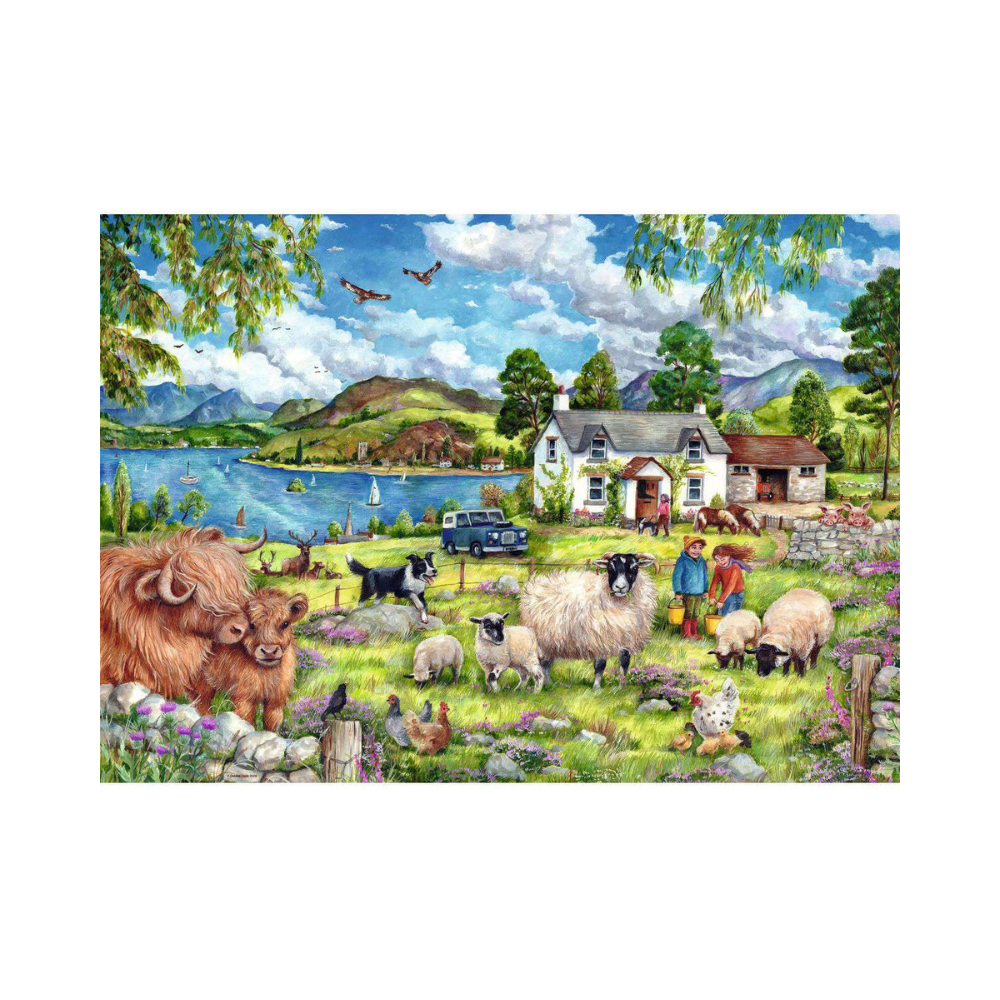 Ravensburger Puzzle Country Farm Jigsaw Puzzle 1000 Piece