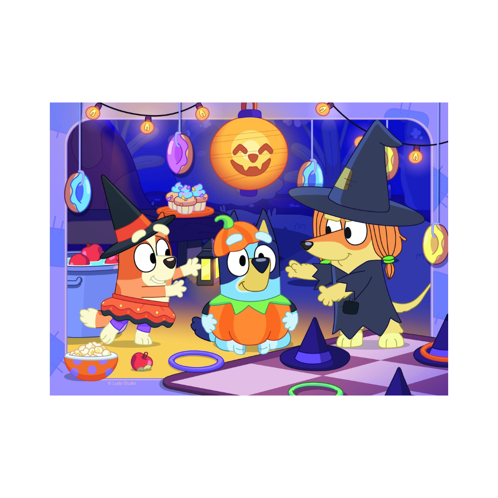 Ravensburger Bluey Halloween 12/16/20/24 Piece Jigsaw Puzzle 4 Pack