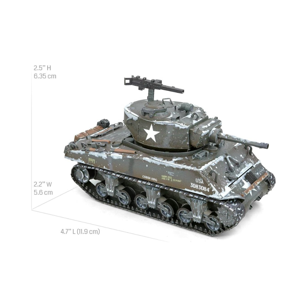 Metal Earth Premium Series M4 Sherman Tank 3D Metal Model Kit