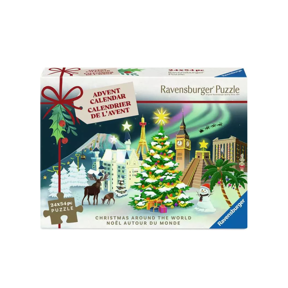 Advent Calendar 24-Day 52-Piece Jigsaw Puzzle Set