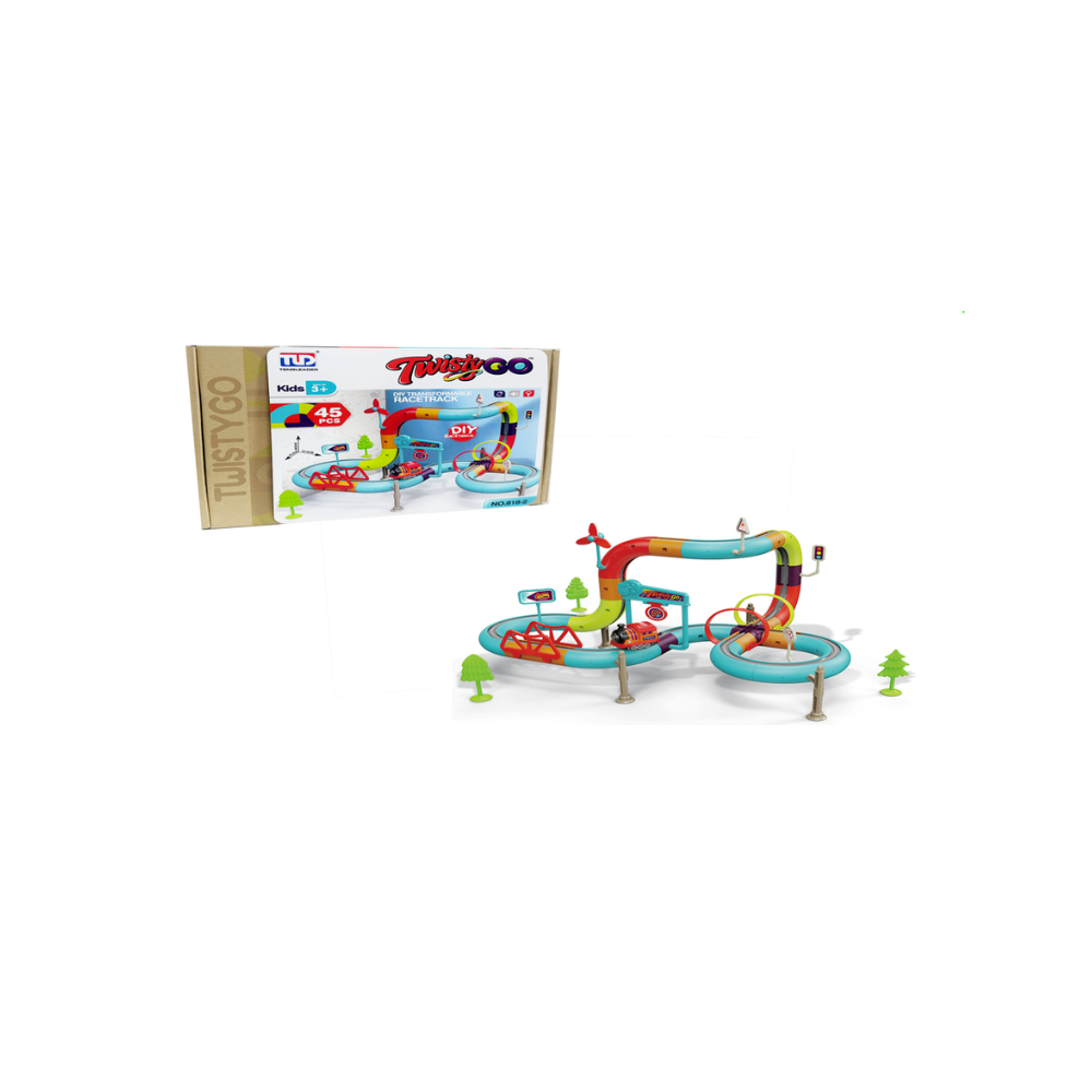 Twisty GO 45-Piece Race Track Set