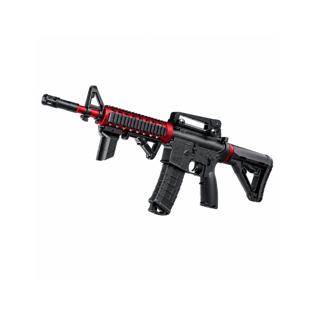 M4A1 Gel Blaster Toy – Red Edition with Gel Beads